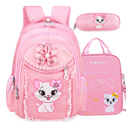 Set de mochilas Princess de 3 piezas para niñas Color Un