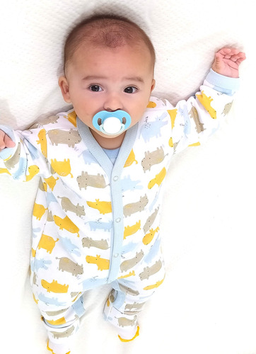 Packx 2 Pijama Enterito Dormilón Bebe Nene Algodon