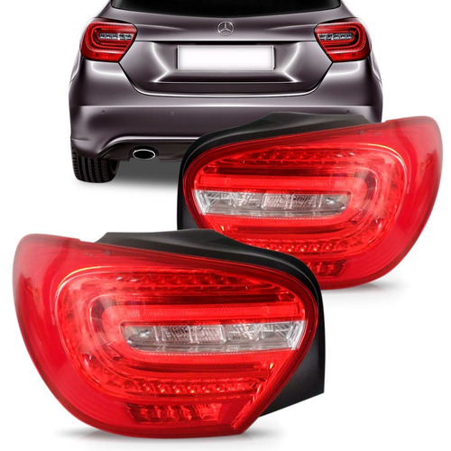 Par Lanterna Traseira Mercedes A200 2013 2014 2015 Com Led