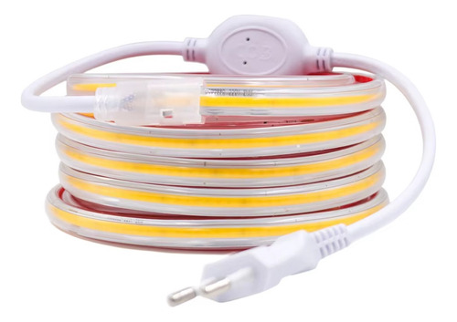 08mts Mangueira Fita Led Cob 2835 Ip67 Cola 8mm Dimmerizavel
