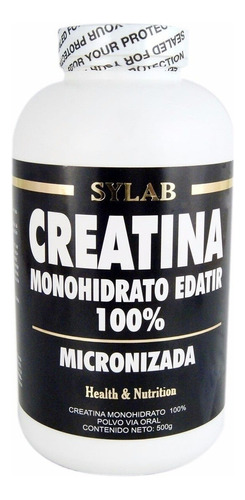 Creatina Monohidrato Edatir 100% 500gr Sylab