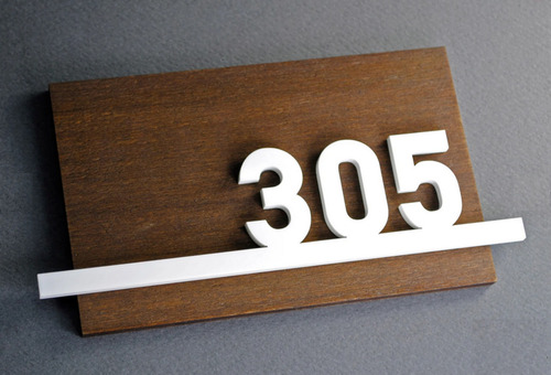 30 Placa Mdf 6mm E Acrílico De Porta Sala Hotel Apartamento