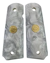 Comprar Cachas Nacaradas Plateadas Con Moneda Logo Colt 1911 38 45