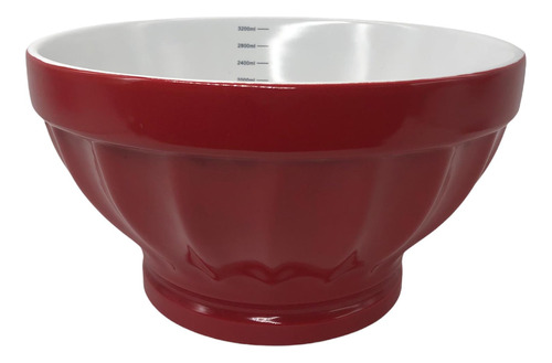 Bowl Rojo 3.5 L Cerámica Goldsky