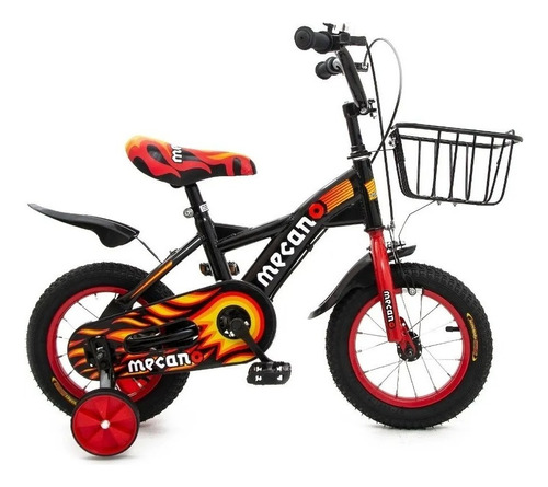 Bicicleta Cross Rodado 16 Infantil Love Ruedas Inflables Color Rojo