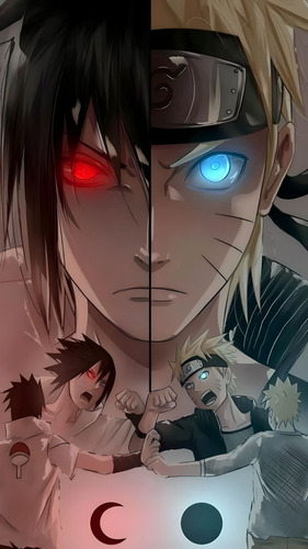 Poster Naruto Sasuke Autoadhesivo 100x70cm#1962