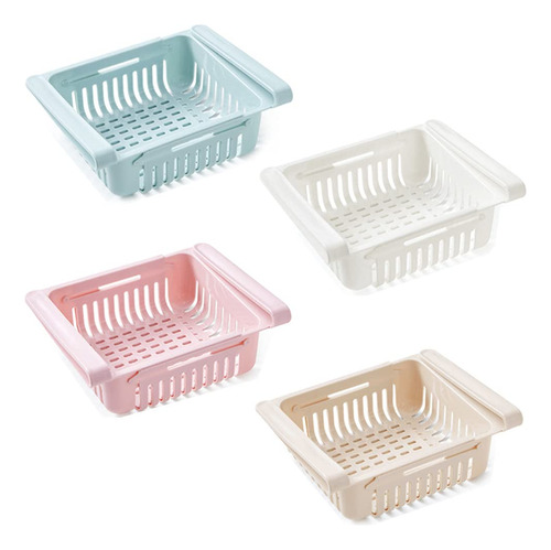 Paquete De 4 Organizadores Ajustables Para Cajones De Refrig