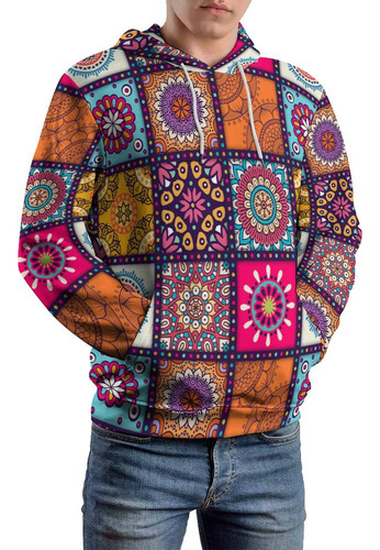 Sudadera Con Capucha 3d De Moda Con Estampado De Mosaico