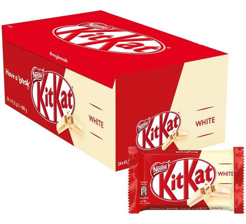 Chocolate Kitkat Blanco Nestle 24 X41,5g