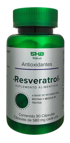 Resveratrol (antioxidantes) 5h8 Frasco Con 90 Capsulas