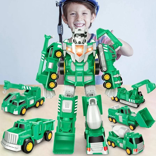 Robot Transformador Laradola Juguete De Construcción Steam 1 Verde (Usado)