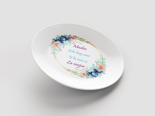 Plato Decorativo Personalizado, Día De La Madre