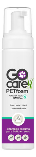 Shampoo En Seco Para Perro Gocare Petfoam 100% Natural Fragancia Jazmín