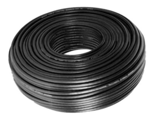 Rollo Cable Coaxial 100 Yardas Covertura 90% Rg 6   