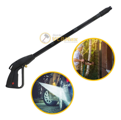 Imagen 7 de 10 de Lanza Hidrolavadora Pistola Universal Regulable 3 Tramos