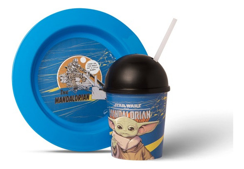 Set Infantil Star Wars Vaso Y Plato