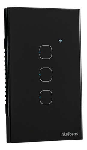 Interruptor Touch Inteligente Zigbee 3 Teclas Ezs 1003 Preto