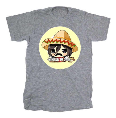 Playera Niño(a) Mikasa Su Casa Mexican Titan Parody