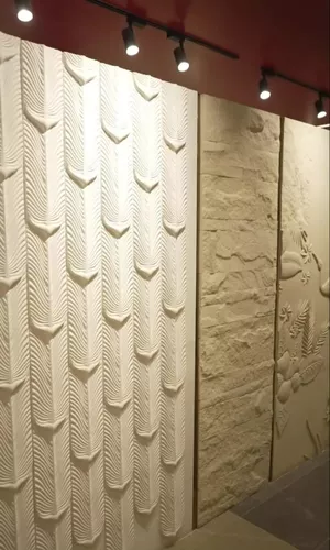 3D de poliuretano PU cubierta de pared falsa Paneles de pared de