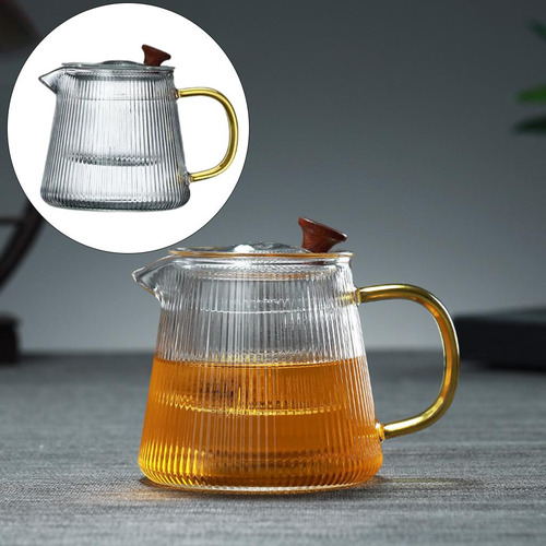 Tetera De Vidrio Transparente Para Té, Tetera 500ml