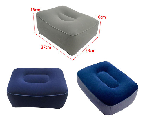 3 Reposapiés Debajo De Los Pies Del Escritorio Y Azul