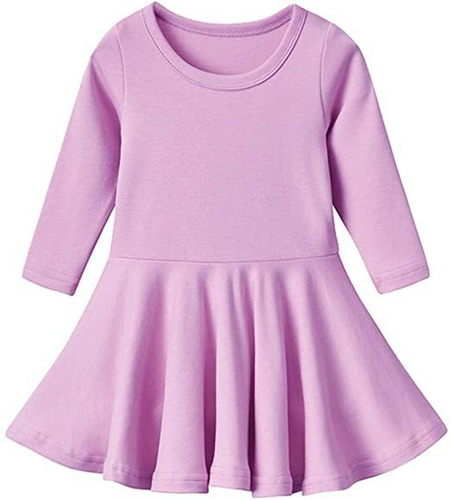 Patrón Molde Niña Vestido De Manga Larga Para Niñas Madison