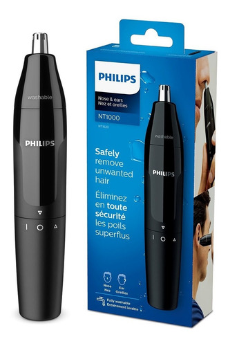 Imagen 1 de 7 de Recortador Philips Nt1620 Pelo Nariz Orejas Pilas Aa