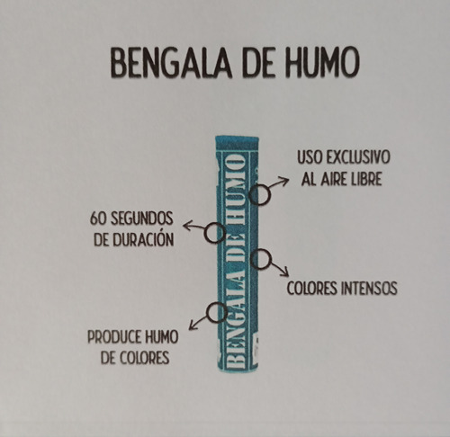 Bengala De Humo X 5 Unid.