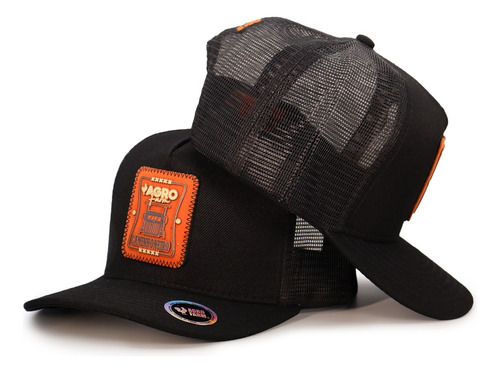 Boné Trucker Caminhoneiro Aba Curvada Masculino Agro Farm