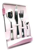 Comprar Set De Cubiertos 24 Piezas Gamuza Ejecutiva Acero Inoxidable