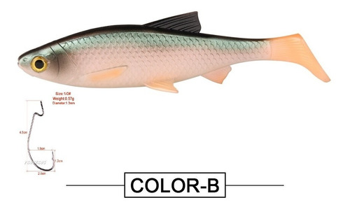 Señuelo Cebo Pesca Vinilo Alta Elasticidad 3d 7,8cm 5gr