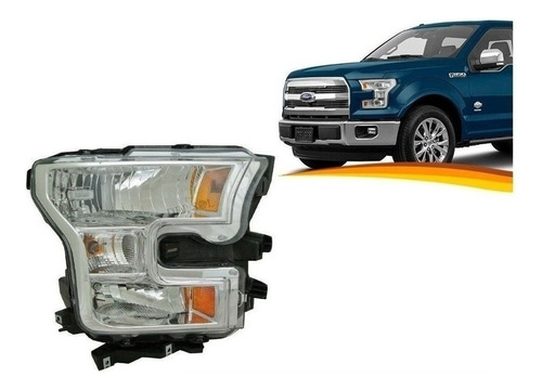 Optico Izquierdo Para Ford F150 2015 2018 Halogeno