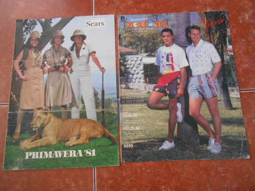 Lote2 Catalogo Moda Antiguo Sears 80s Fashion Gaby Goldsmith (Usado)
