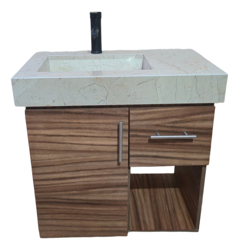 Gabinete De Baño Latte Pyc C/lavamanos Cascada 70x40x70