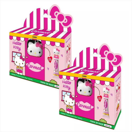 Carmed Hello Kitty Torta De Maça Com Cor Kit C/2 Com Base