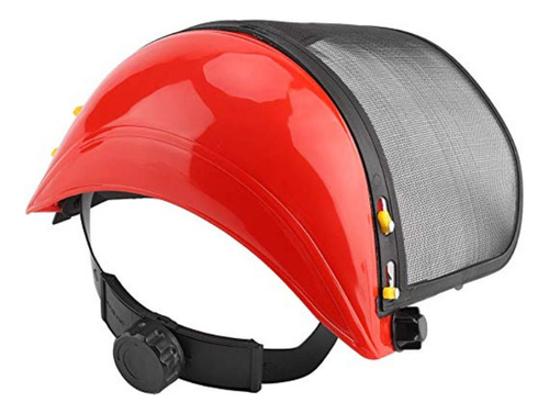 Casco De Seguridad De Malla Con Visera Integral Para Tala