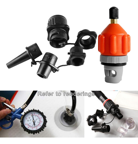 Adaptador De Válvula De Bomba De Sups Inflables Naranja