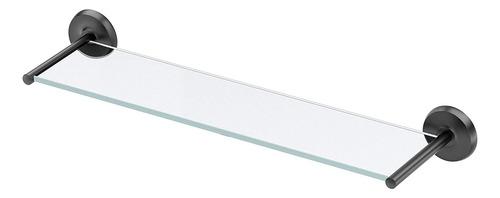 Gatco Desinger Ii - Estante De Cristal Color Negro Mate