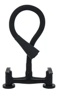 Comprar Grifería cocina canilla doble comando Mozart Seúl pico cono flexible color negro para mesada 7083
