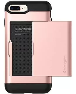 Funda Spigen Slim Armor Cs Para iPhone 8 Plus/ 7 Plus Rosa