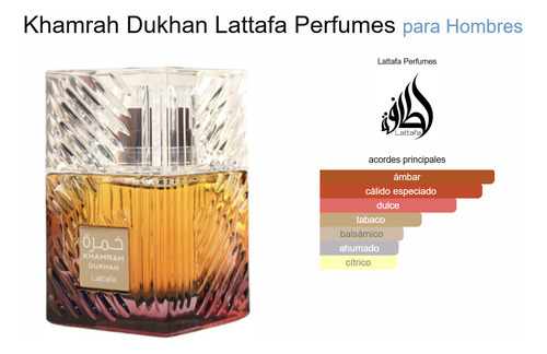 Lattafa Khamrah Dukhan Parfum Hombre 100ml