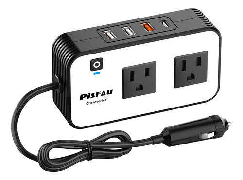 Inversor De Corriente Para Automovil De 200 W, Pisfau Dc De