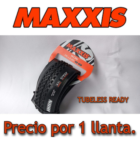 Imagen 1 de 7 de Llanta Maxxis Ikon Tubeless Ready 29*2.20 Exo/2c/60tpi
