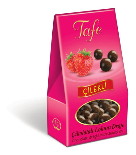 Delicias Turcas, Grageas De Chocolate Con Fresa (60 Grs)