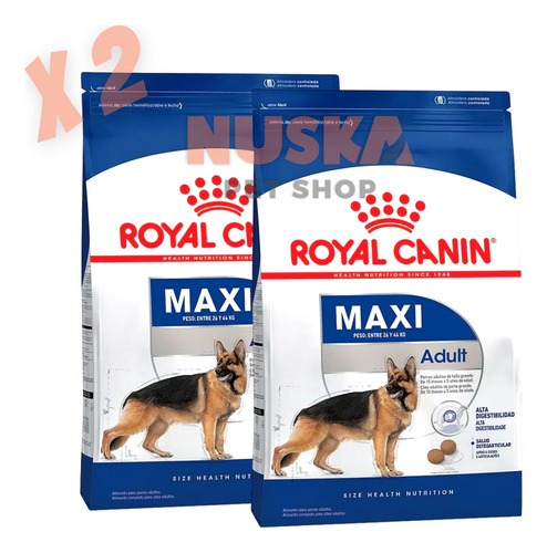 Royal Canin Maxi Adult 15 Kg X 2 Unidades Perro Grande