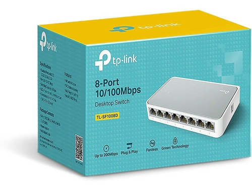 Switch Lan Conmutador Tp Link 8 Puertos 100 Mbps