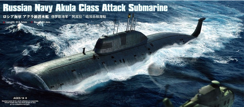 Hobby Boss Ruso Akula  Clase Attack Submarine Edificio