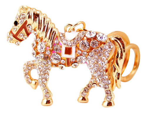 Llavero Con Diamantes De Imitación De Caballo Para Mujer,