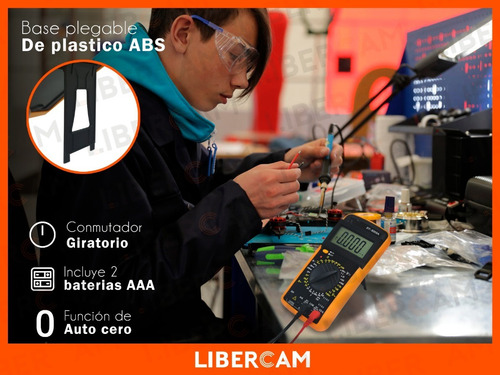 Imagen 8 de 10 de Tester Multimetro Digital Profesional Capacimetro