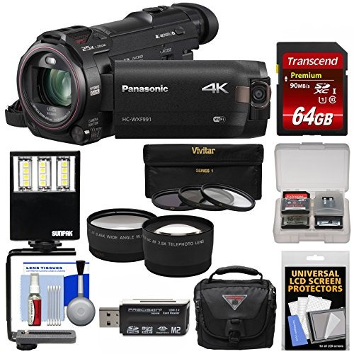 Panasonic Hc-wxf991 Wi-fi 4k Ultra Hd Video Camera Camcorder